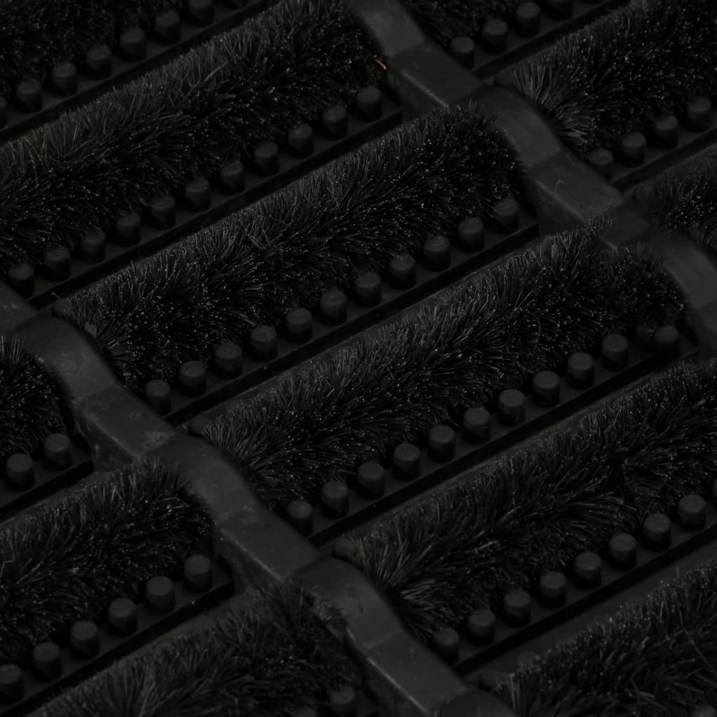 Door Mat Rectangular 45X75 Cm Rubber And Coir