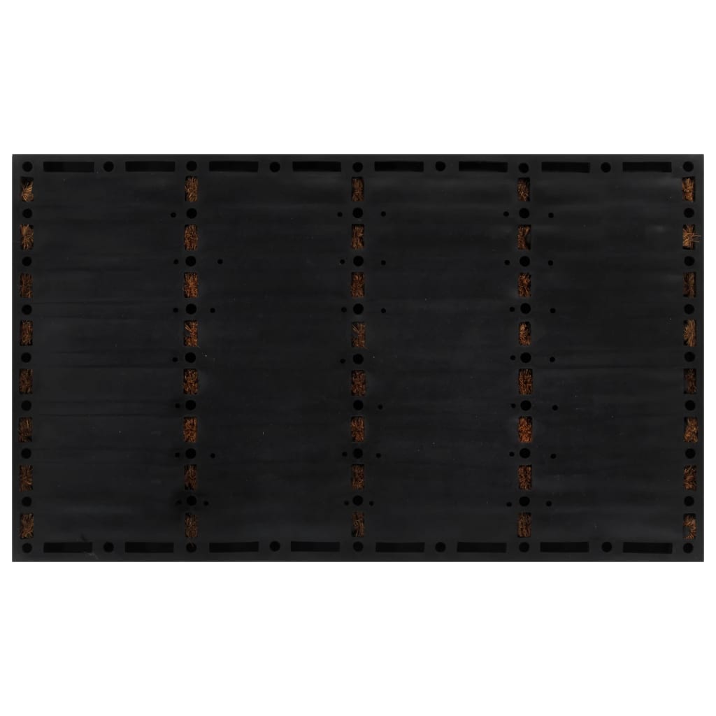 Door Mat Rectangular 45X75 Cm Rubber And Coir