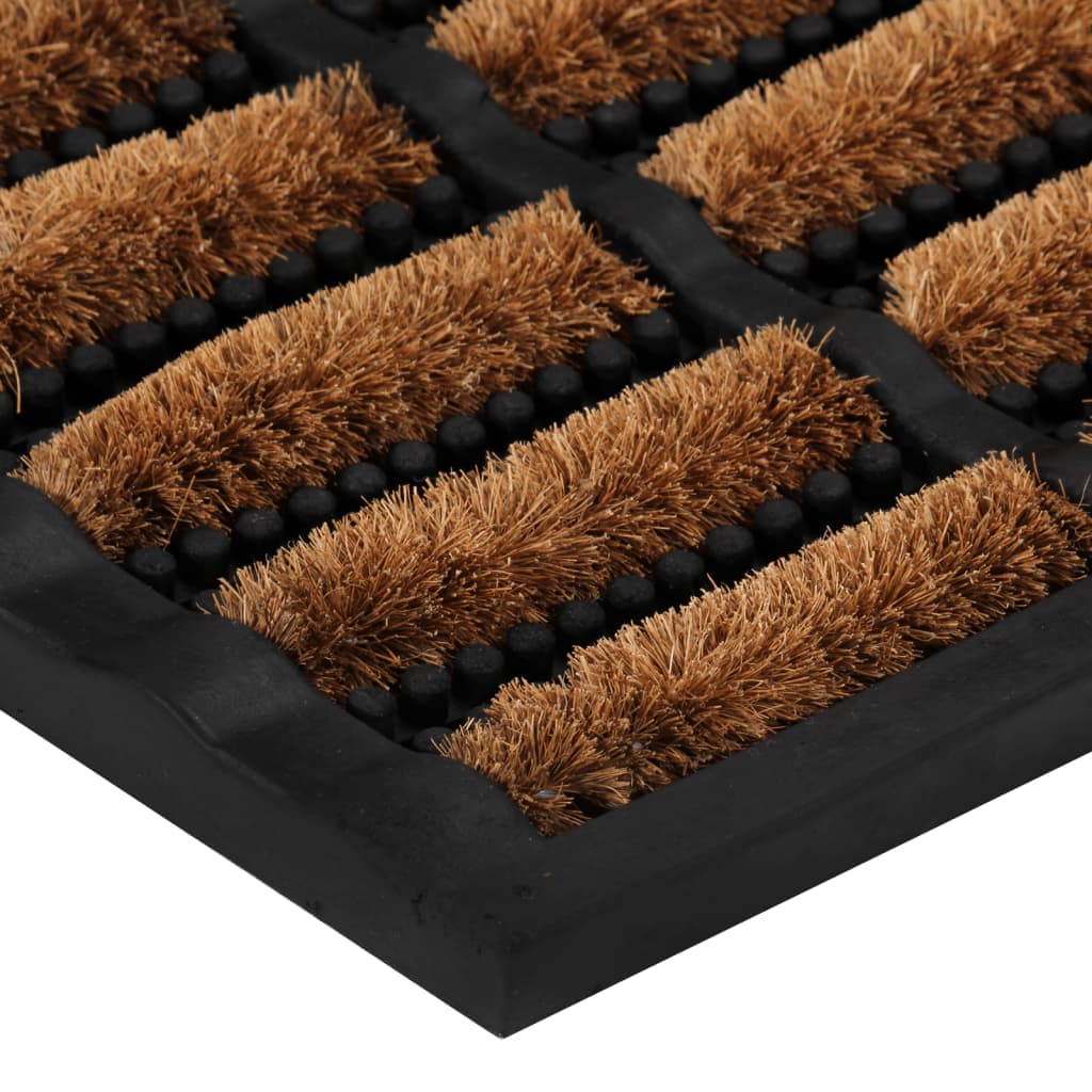 Door Mat Rectangular 45X75 Cm Rubber And Coir