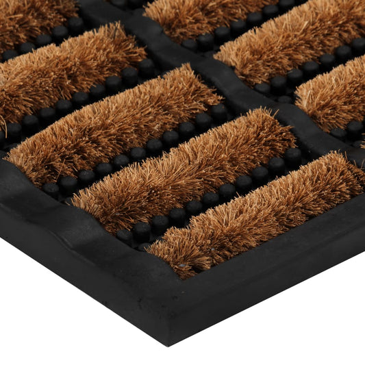 Door Mat Rectangular 45X75 Cm Rubber And Coir