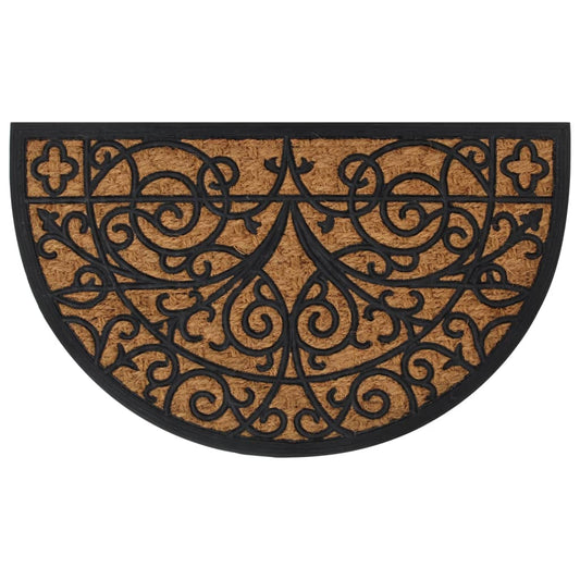 Door Mat Half Round 45X75 Cm Rubber And Coir