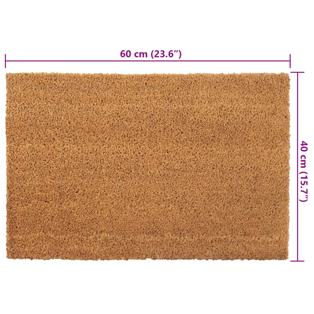 Door Mats 5 Pcs Natural Tufted Coir
