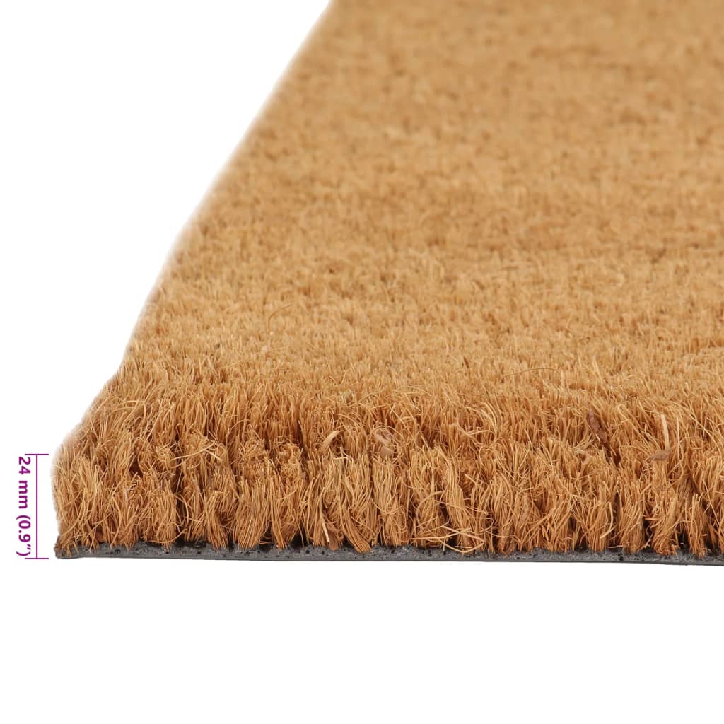Door Mats 5 Pcs Natural Tufted Coir