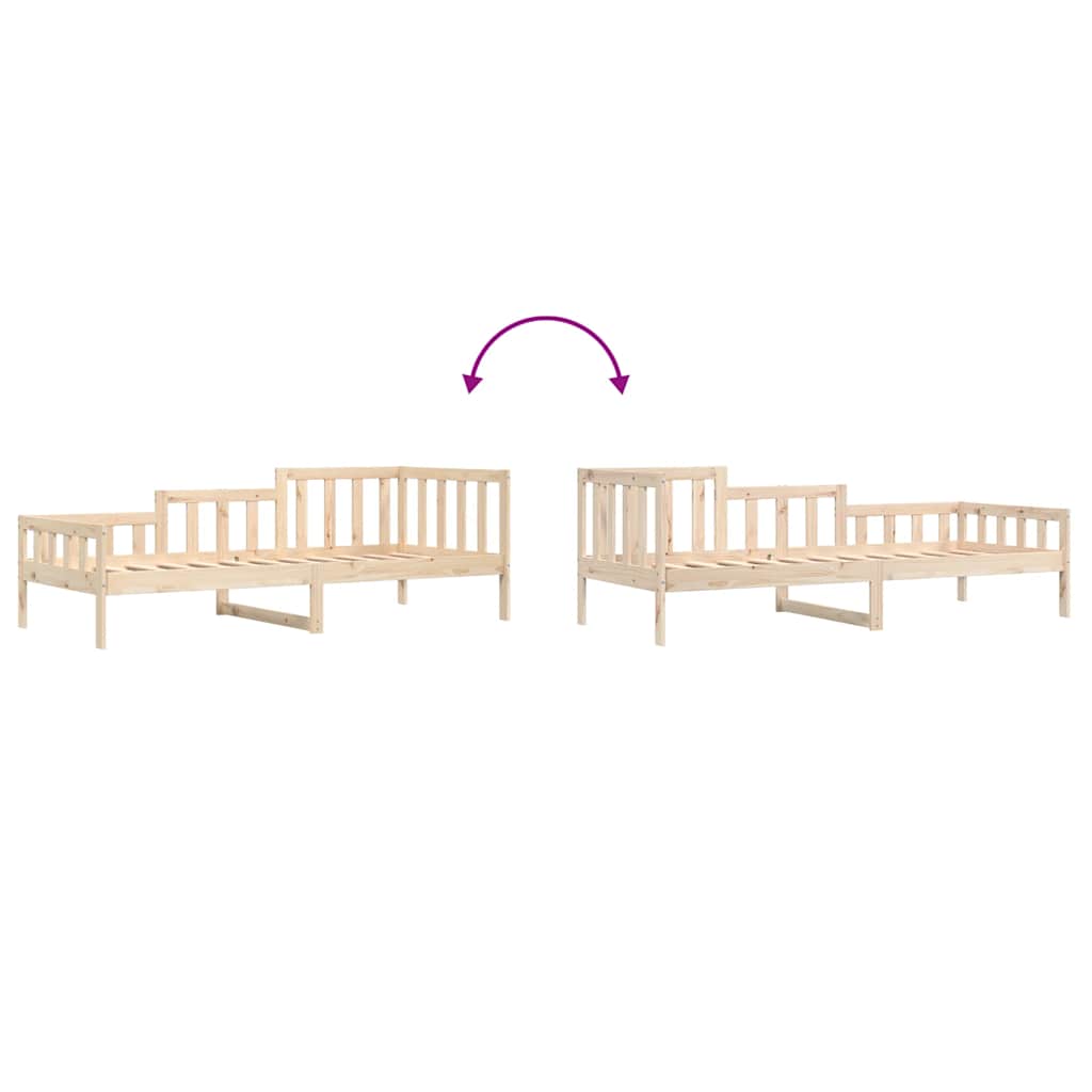 Day Bed without Mattress  80x200 cm Solid Wood Pine