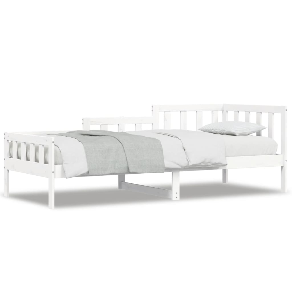 Day Bed without Mattress White 80x200 cm Solid Wood Pine