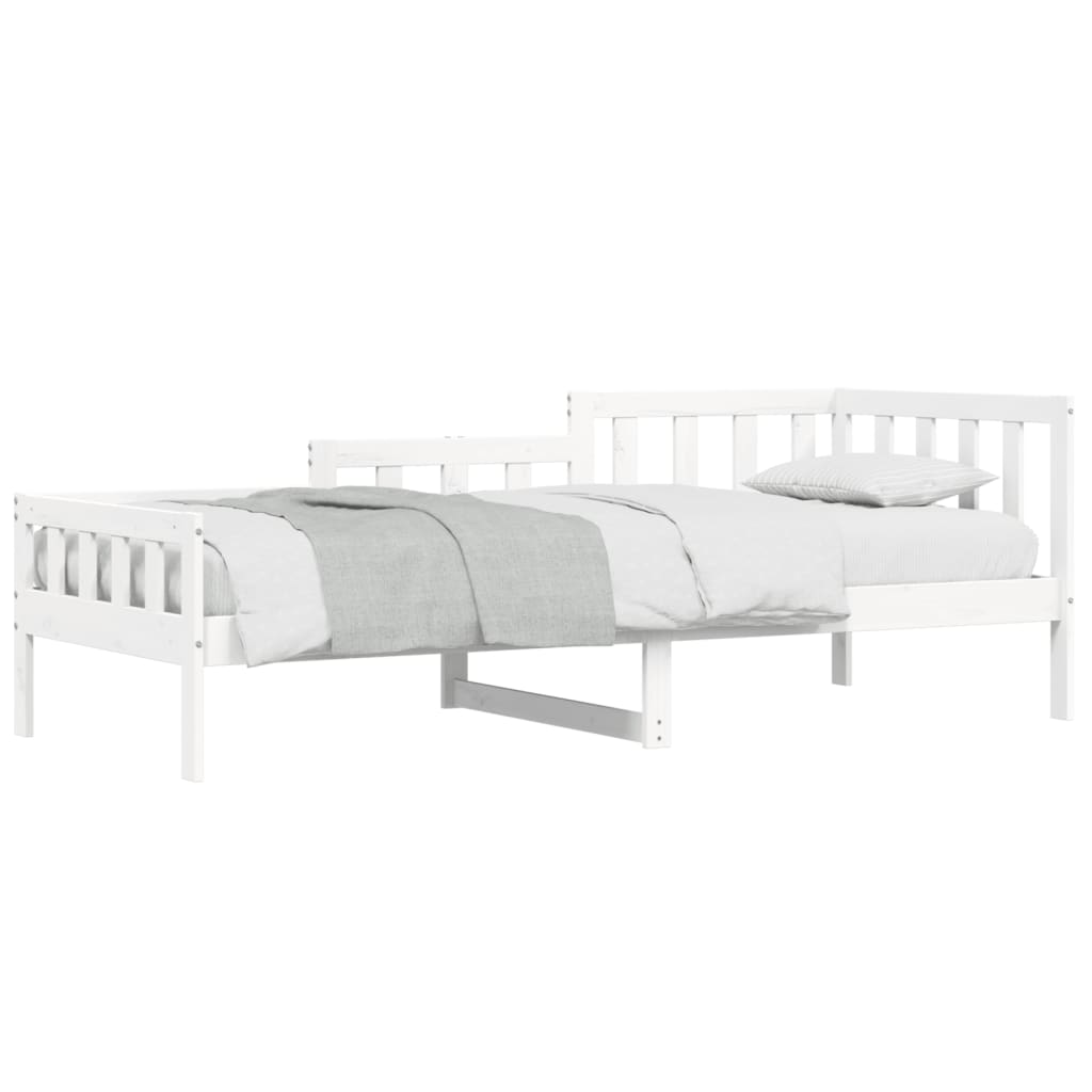 Day Bed without Mattress White 80x200 cm Solid Wood Pine