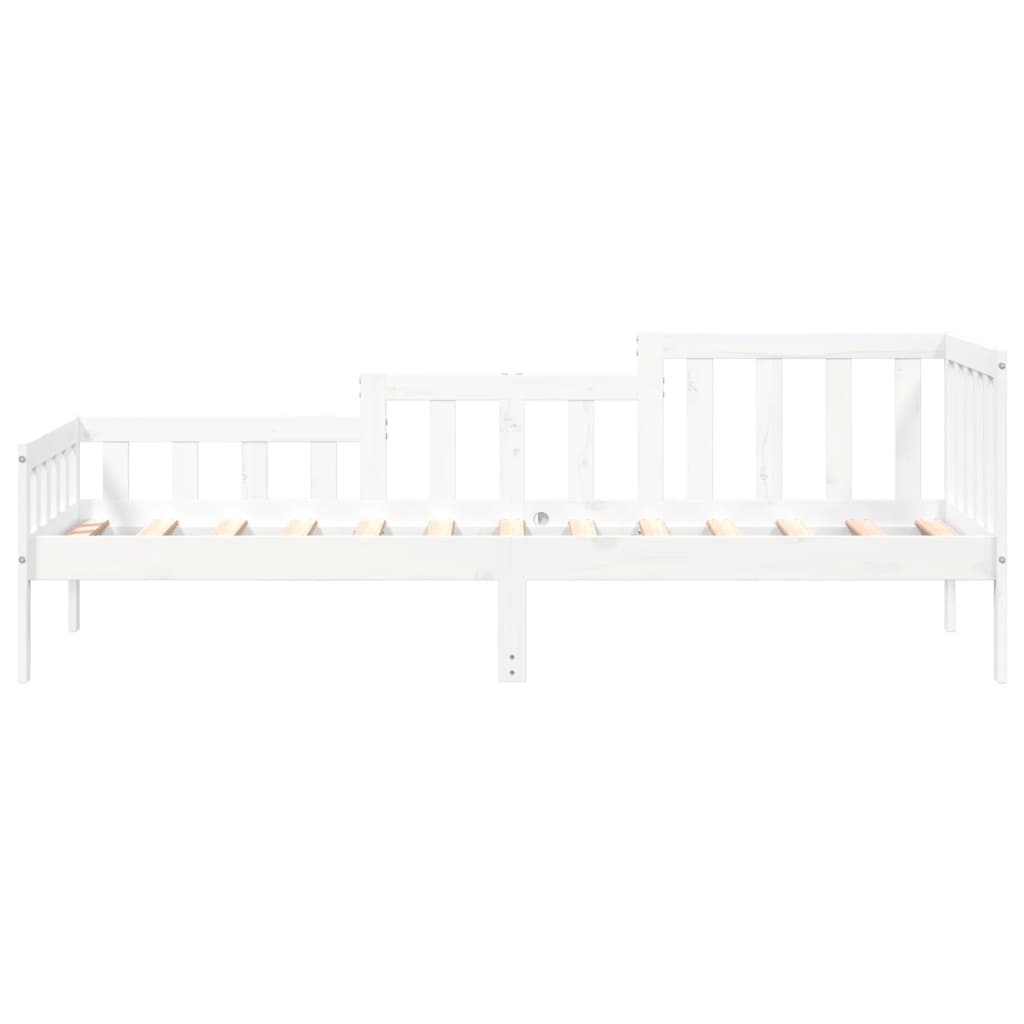 Day Bed without Mattress White 80x200 cm Solid Wood Pine