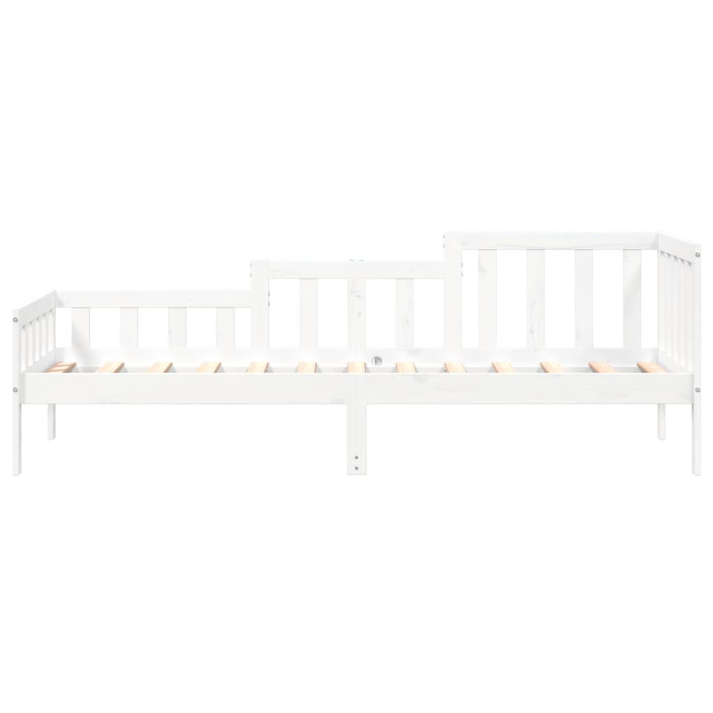 Day Bed without Mattress White 90x200 cm Solid Wood Pine