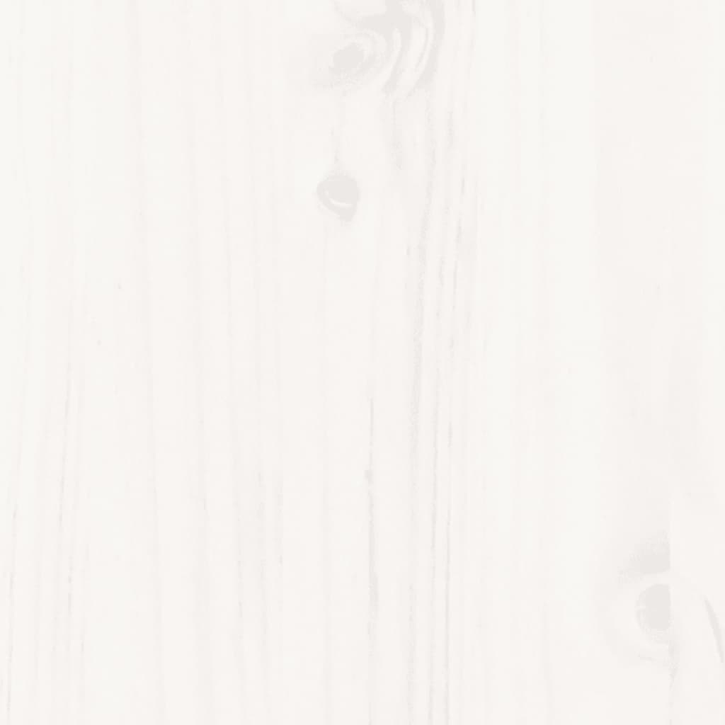 Day Bed without Mattress White 90x200 cm Solid Wood Pine