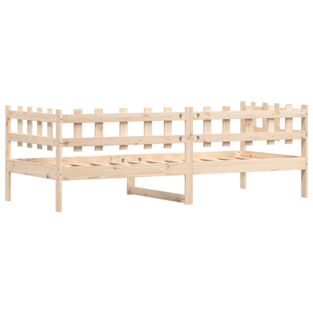 Day Bed without Mattress  90x190 cm Single Solid Wood Pine