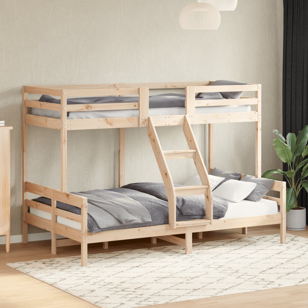 Bunk Bed without Mattress 80x200/120x200 cm Solid Wood