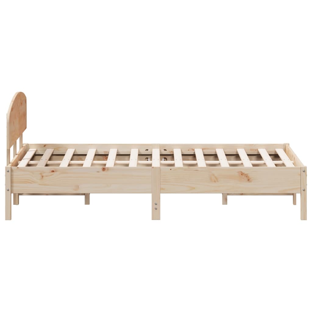 Bed Frame without Mattress 160x200 cm Solid Wood Pine