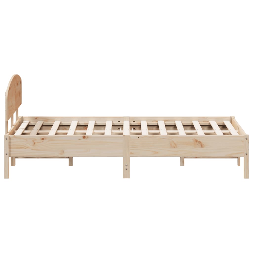 Bed Frame without Mattress 120x200 cm Solid Wood Pine