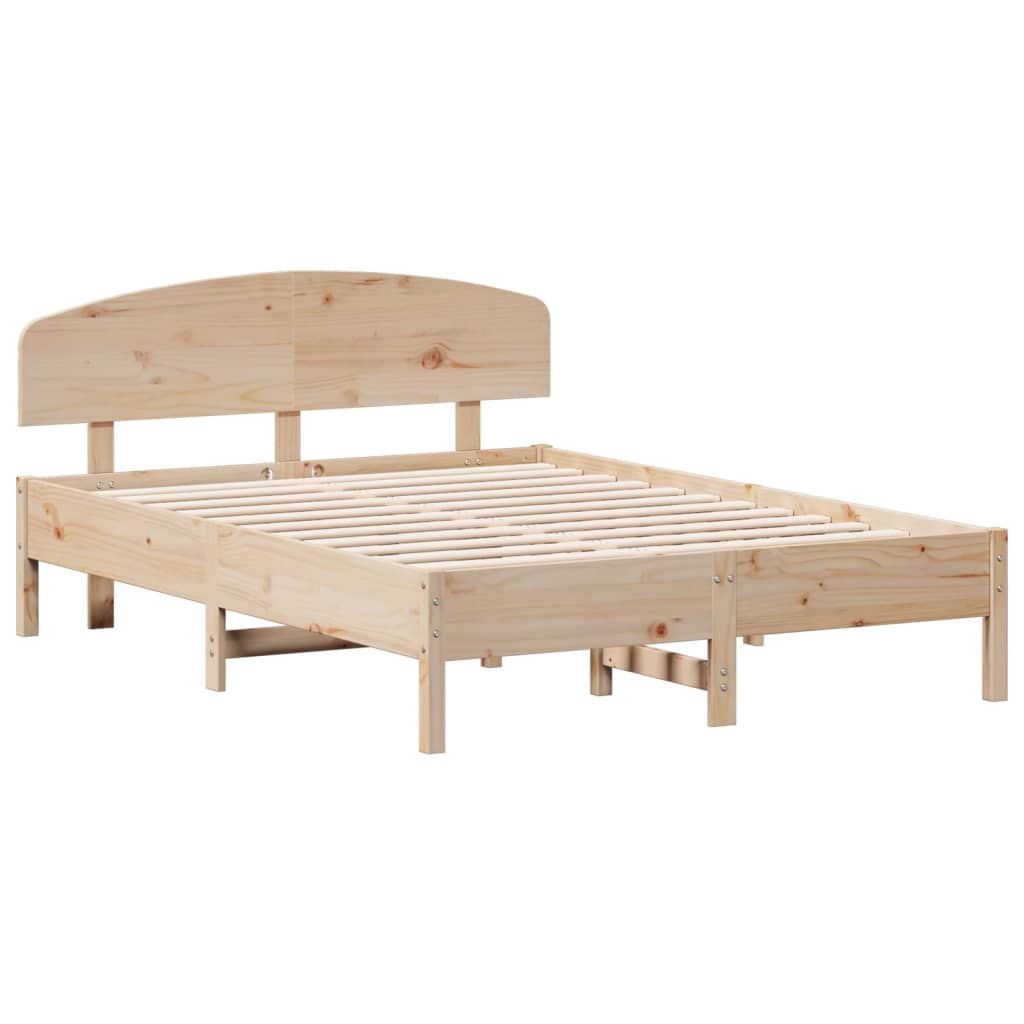 Bed Frame without Mattress 120x190 cm Small Double Solid Wood Pine