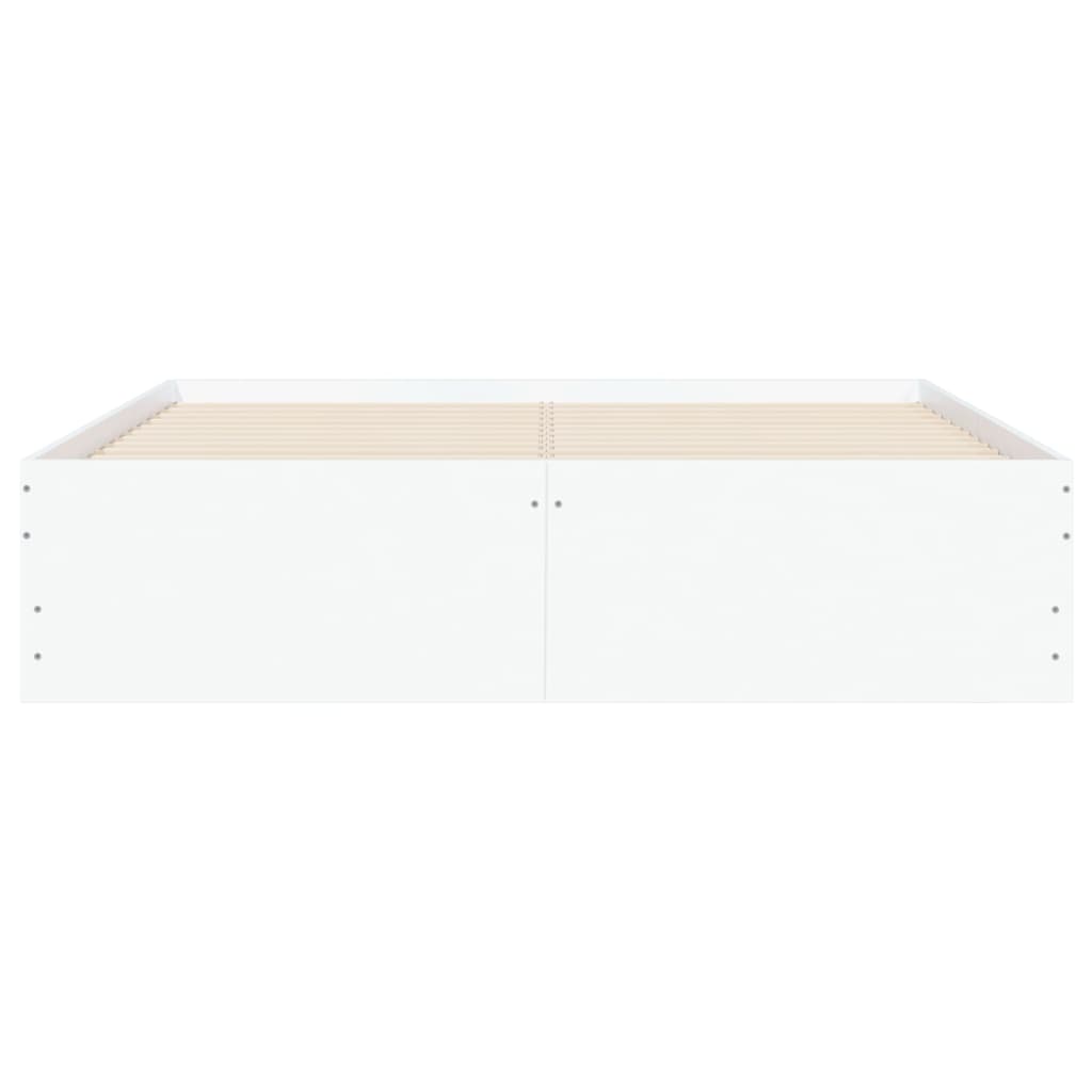Bed Frame with Drawers without Mattress White 120x200 cm