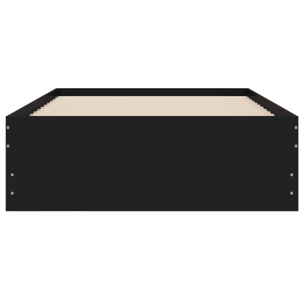 Bed Frame with Drawers without Mattress Black 100x200 cm