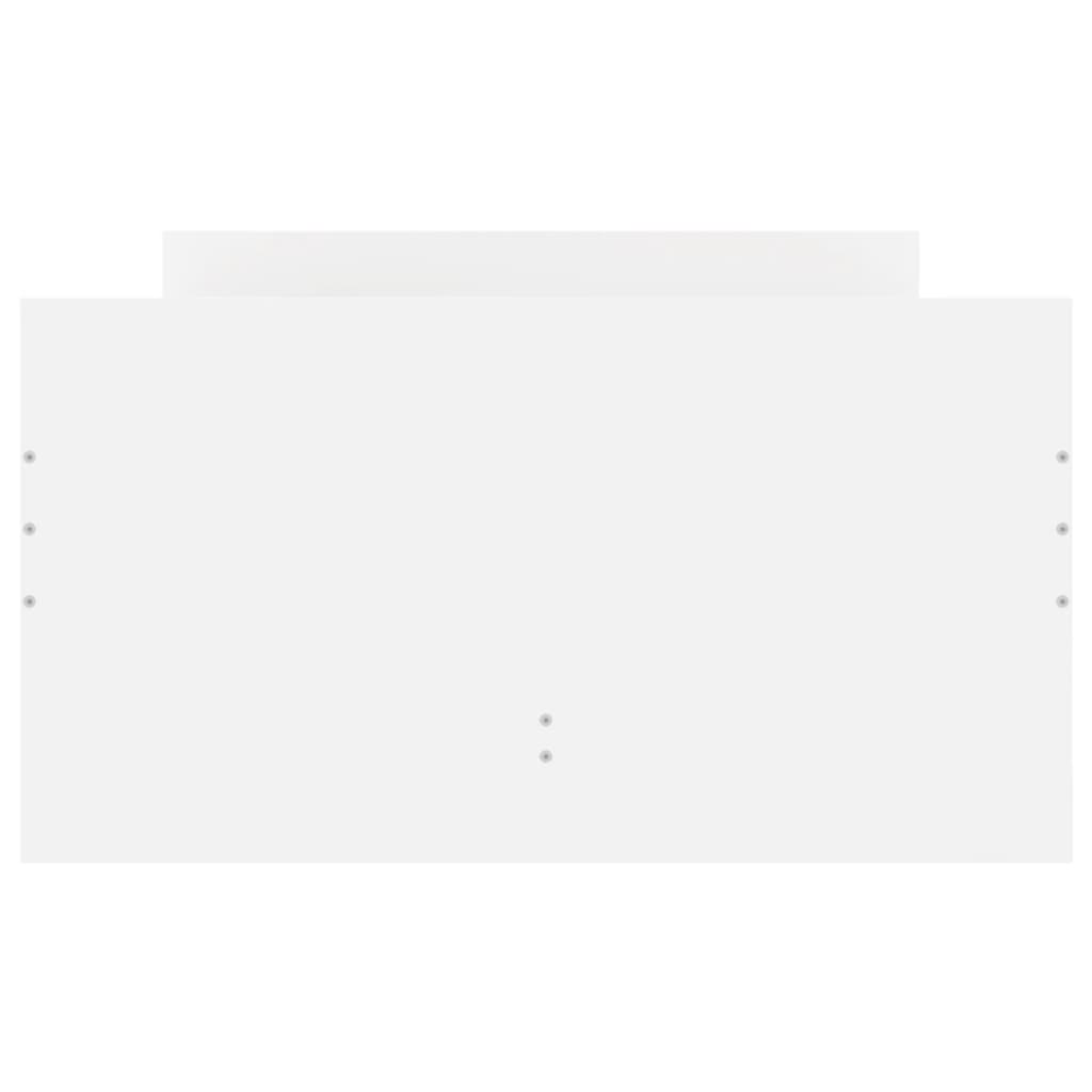 Bed Frame with Drawers without Mattress White 90x200 cm