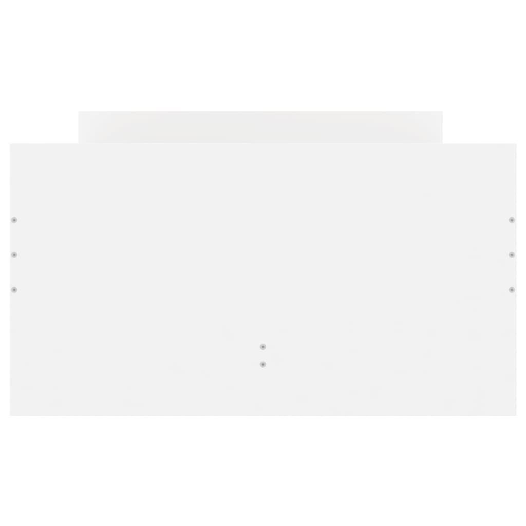 Bed Frame with Drawers without Mattress White 90x190 cm Single