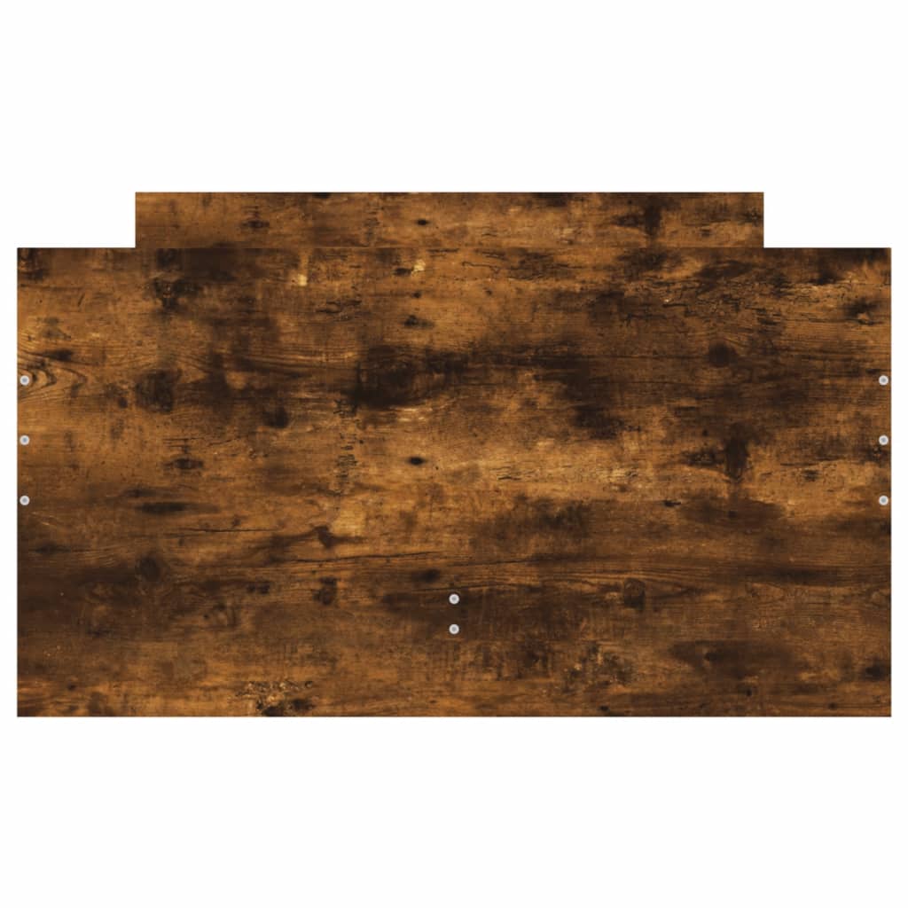 Bed Frame without Mattress Smoked Oak 75x190 cm Small Single Small Single