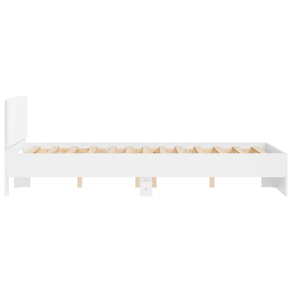 Bed Frame without Mattress White 120x200 cm