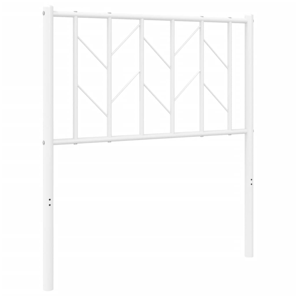 Metal Headboard White 75 cm