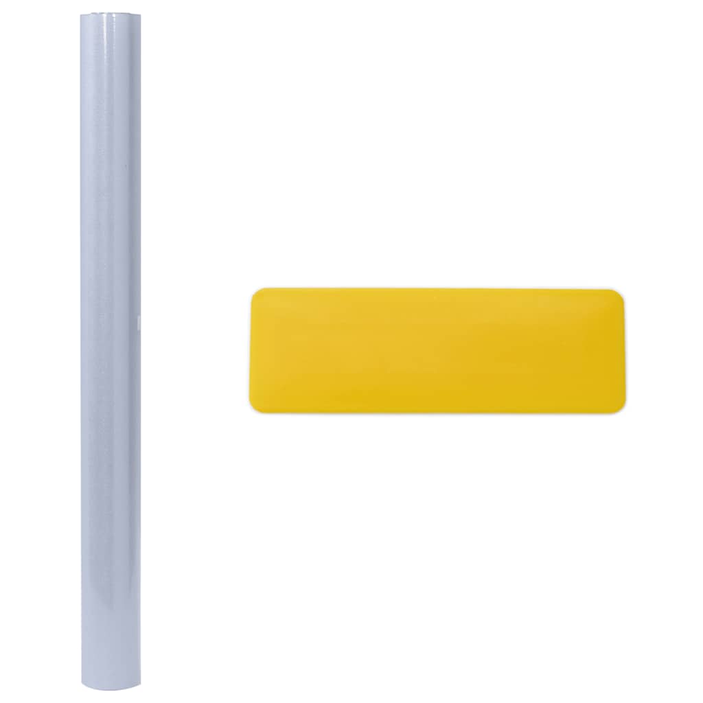 Window Films 5 pcs Static Frosted Grey PVC