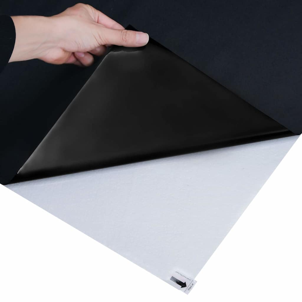 Window Films 5 pcs Static Frosted Black PVC