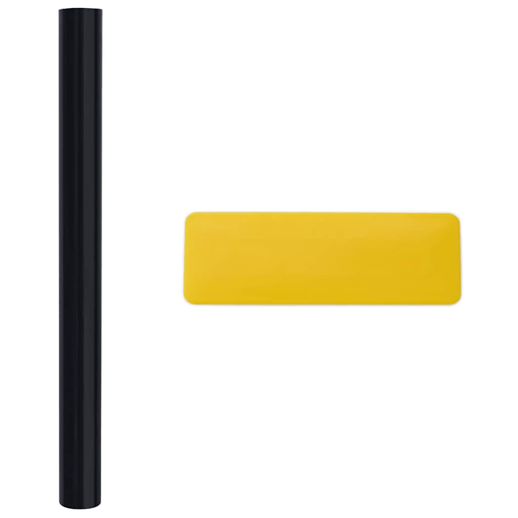 Window Films 5 pcs Static Frosted Black PVC