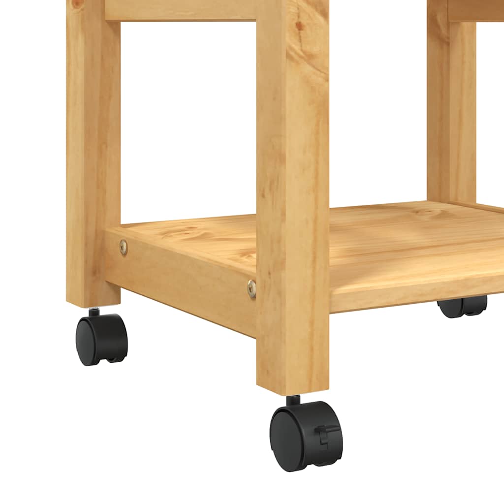 Kitchen Trolley MONZA 48x40x88.5 cm Solid Wood Pine