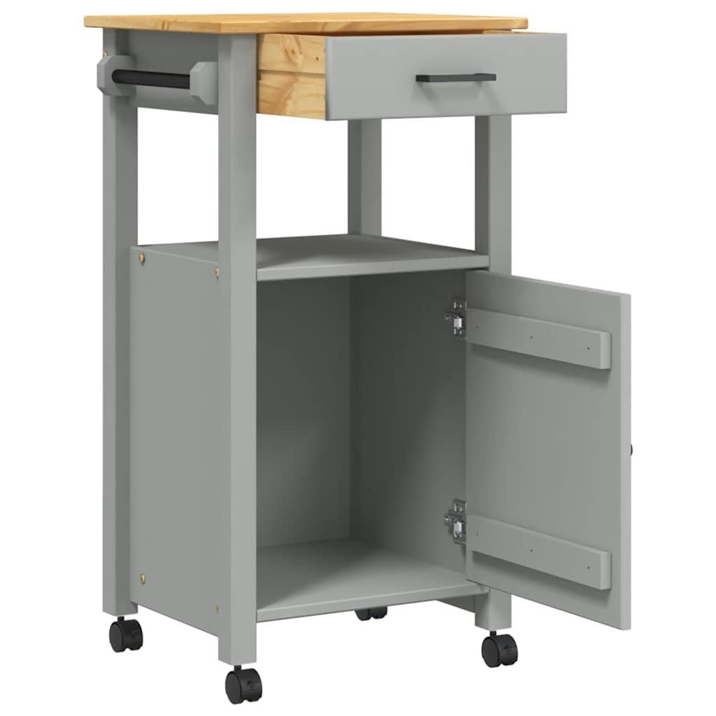 Kitchen Trolley MONZA 48x40x88.5 cm Solid Wood Pine