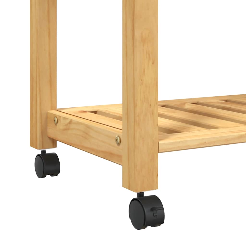 Kitchen Trolley MONZA 60x40x88.5 cm Solid Wood Pine