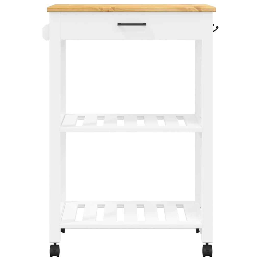 Kitchen Trolley MONZA 60x40x88.5 cm Solid Wood Pine