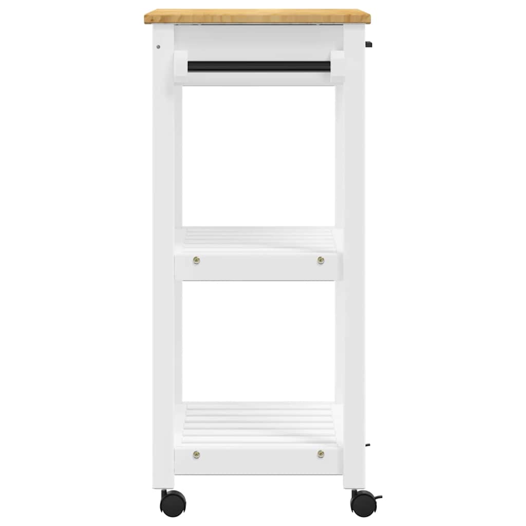 Kitchen Trolley MONZA 60x40x88.5 cm Solid Wood Pine