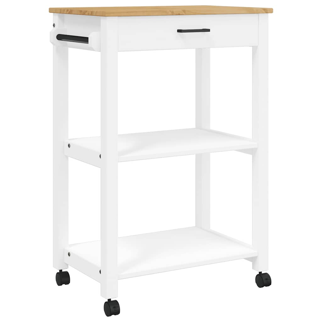 Kitchen Trolley MONZA 60x40x88.5 cm Solid Wood Pine