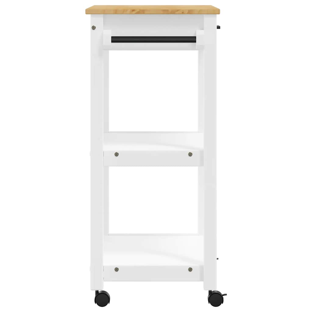 Kitchen Trolley MONZA 60x40x88.5 cm Solid Wood Pine