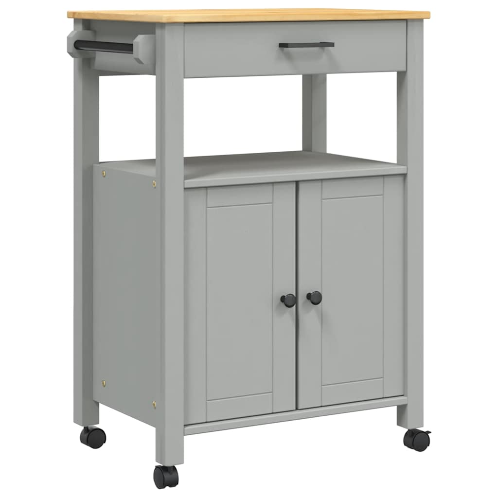 Kitchen Trolley MONZA 60x40x88.5 cm Solid Wood Pine