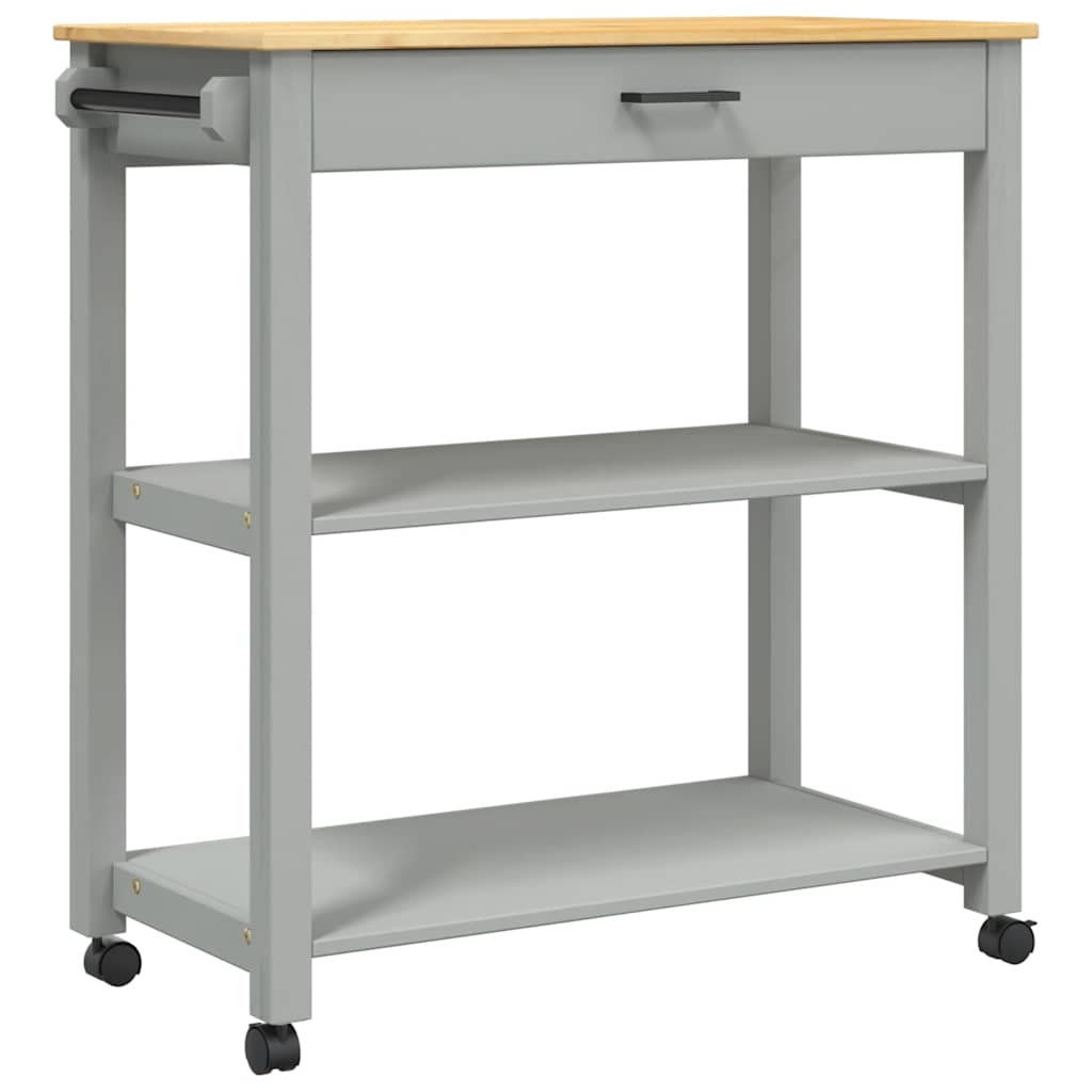 Kitchen Trolley MONZA 84x40x88.5 cm Solid Wood Pine