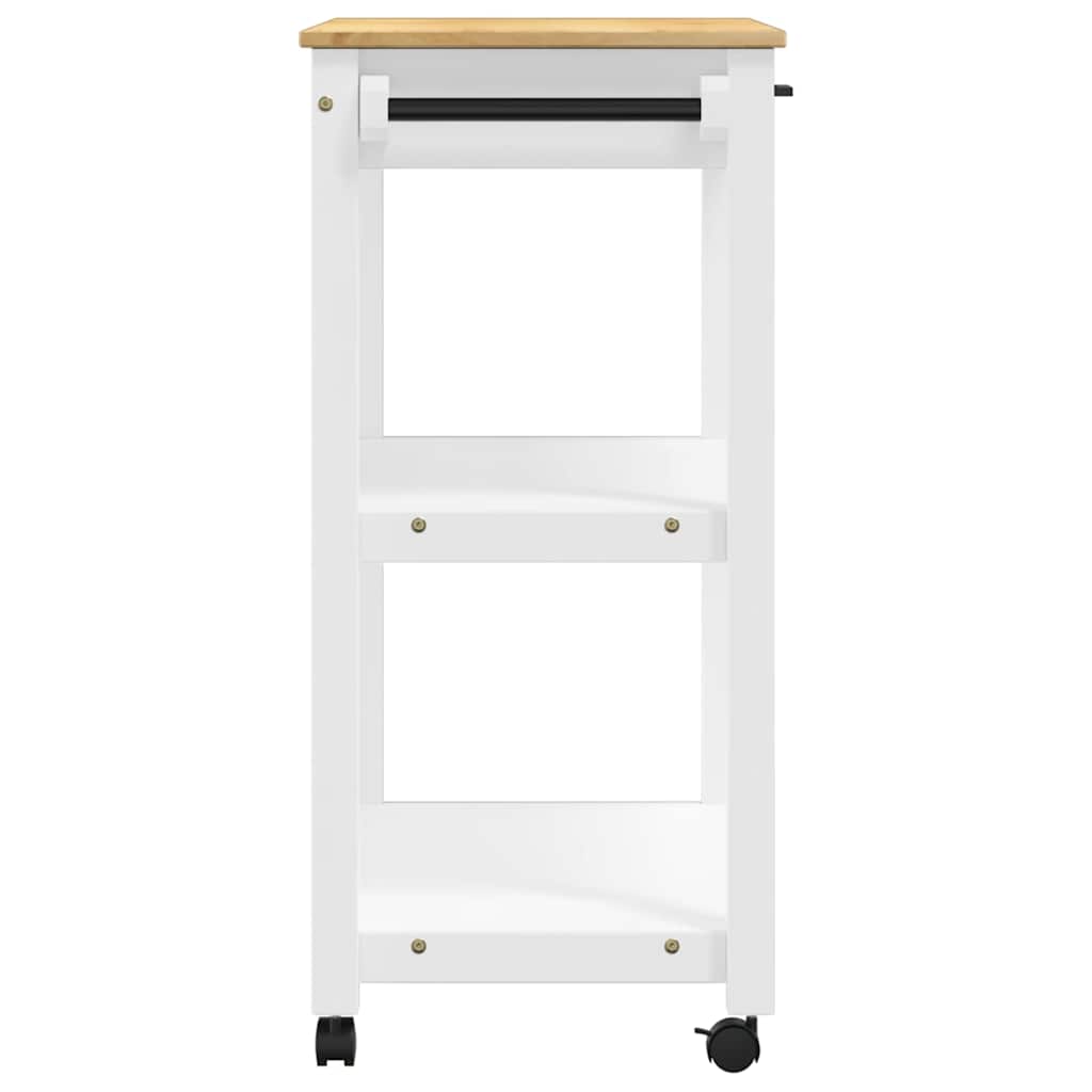 Kitchen Trolley MONZA 84x40x88.5 cm Solid Wood Pine