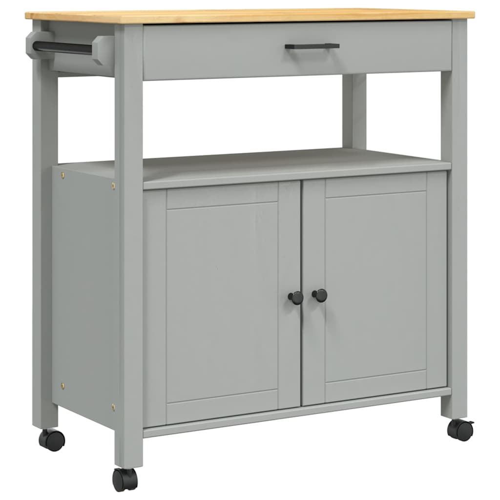 Kitchen Trolley MONZA 84x40x88.5 cm Solid Wood Pine