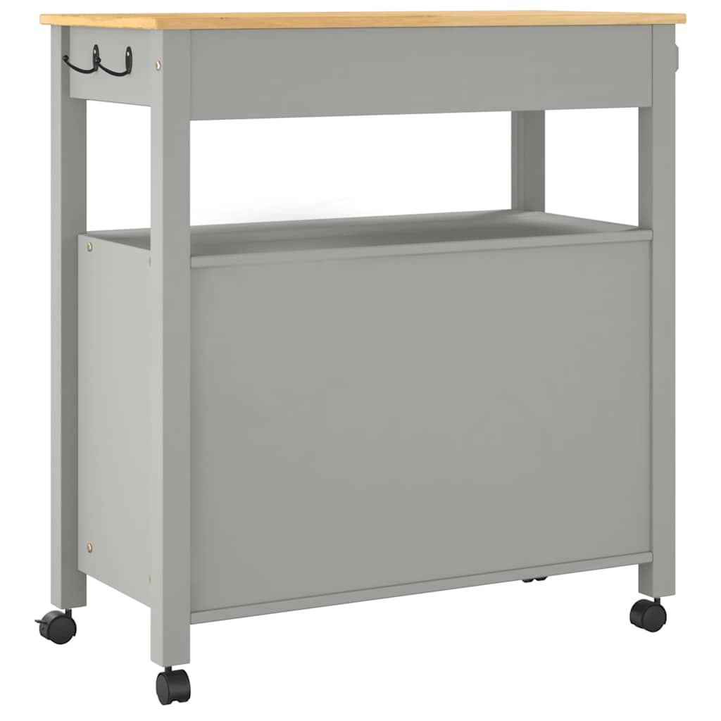 Kitchen Trolley MONZA 84x40x88.5 cm Solid Wood Pine