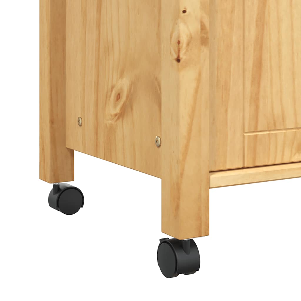 Kitchen Trolley MONZA 84x40x88.5 cm Solid Wood Pine