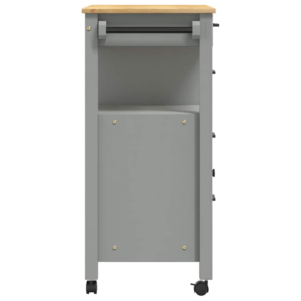 Kitchen Trolley MONZA 84x40x88.5 cm Solid Wood Pine