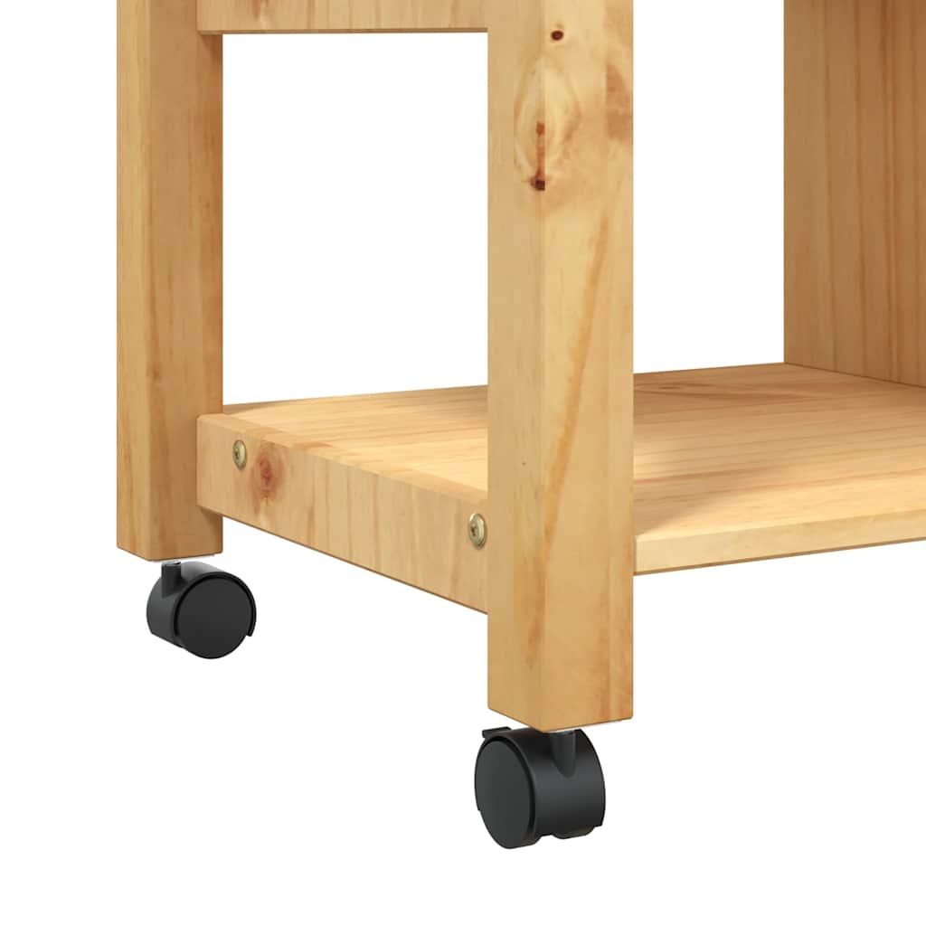 Kitchen Trolley MONZA 84x40x88.5 cm Solid Wood Pine