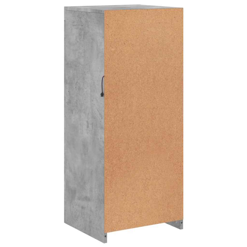 Sideboard with LED Lights Concrete Grey 41x37x100 cm