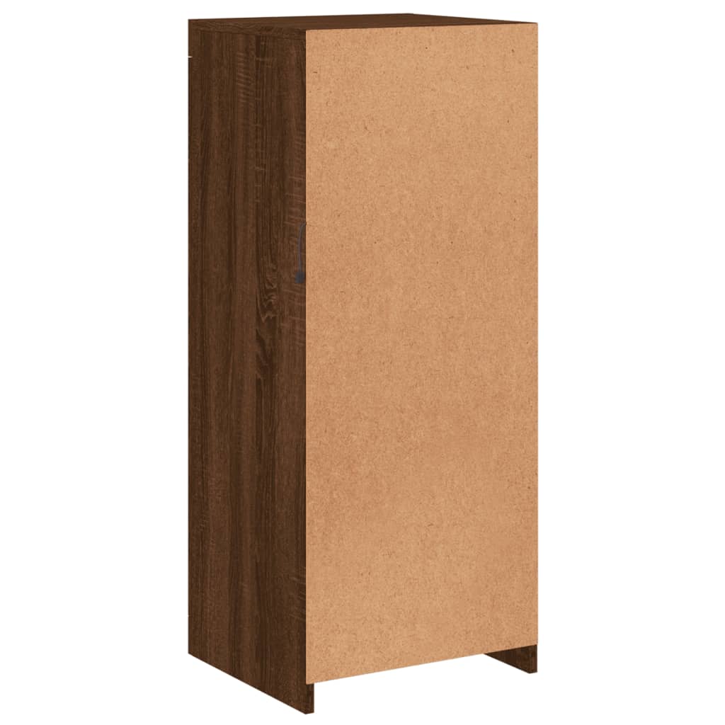 Sideboard with LED Lights Brown Oak 41x37x100 cm