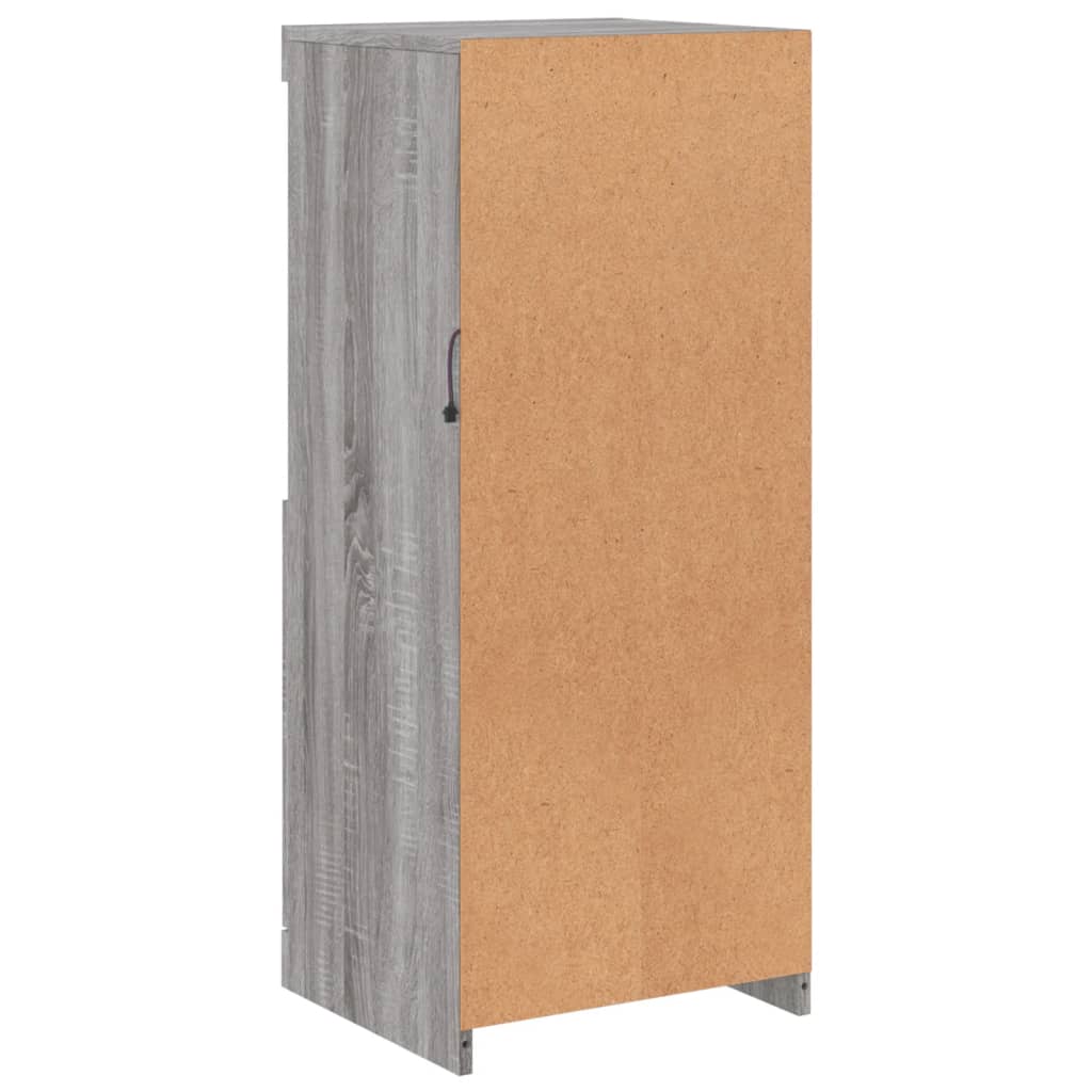 Sideboard with LED Lights Grey Sonoma 41x37x100 cm