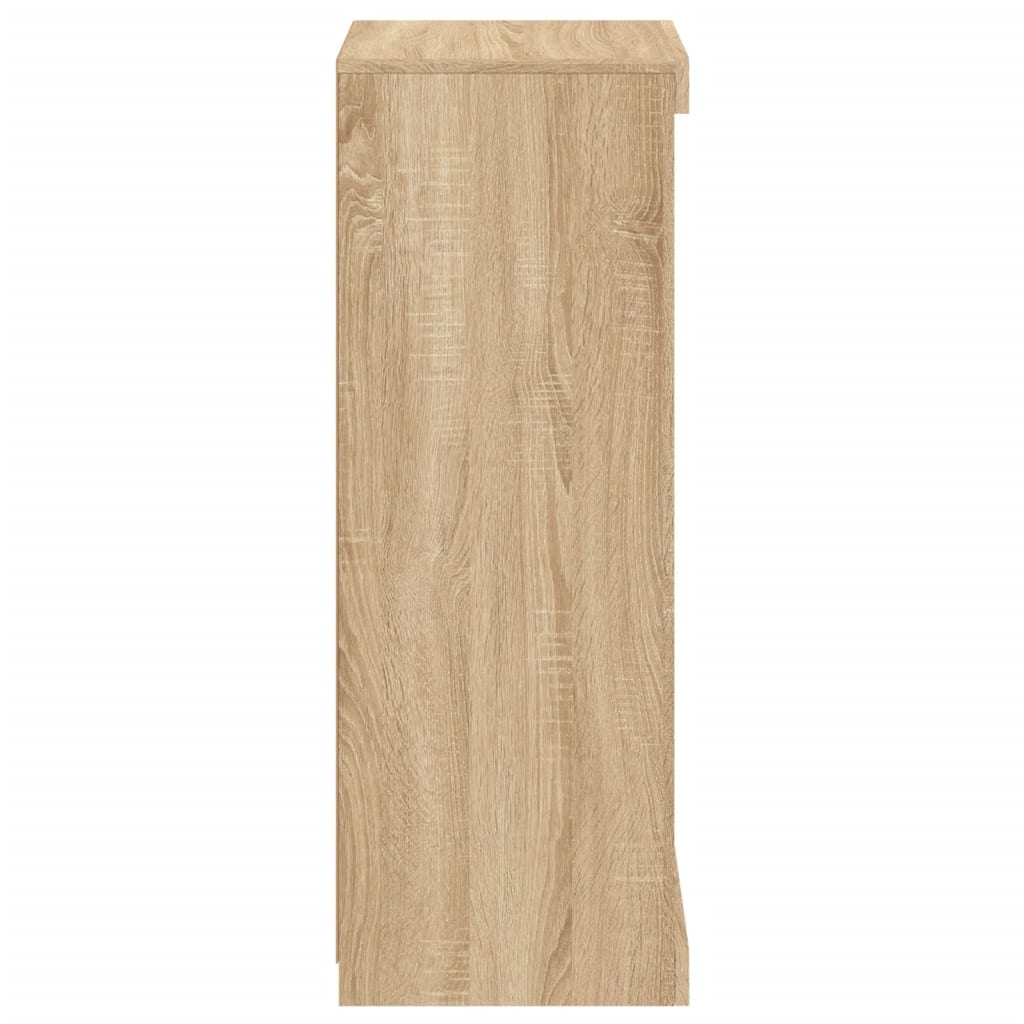 Sideboard with LED Lights Sonoma Oak 41x37x100 cm