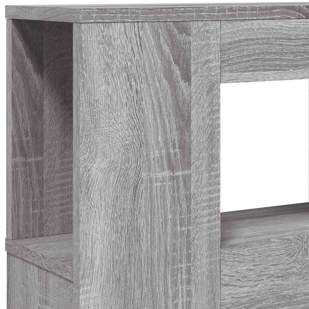 LED Headboard Grey Sonoma 200 cm Engineered Wood