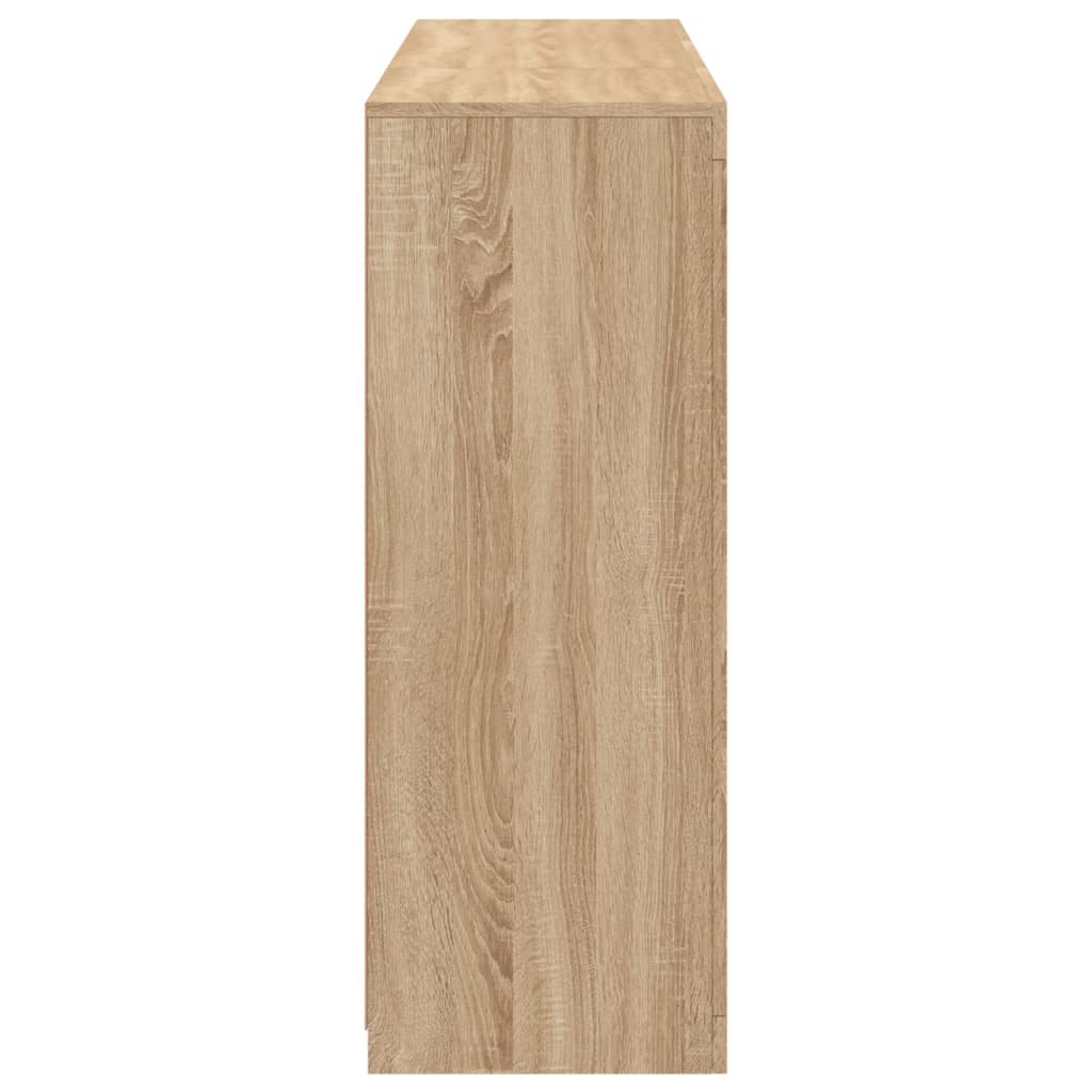 Sideboards with LED Lights 3 pcs Sonoma Oak Engineered Wood