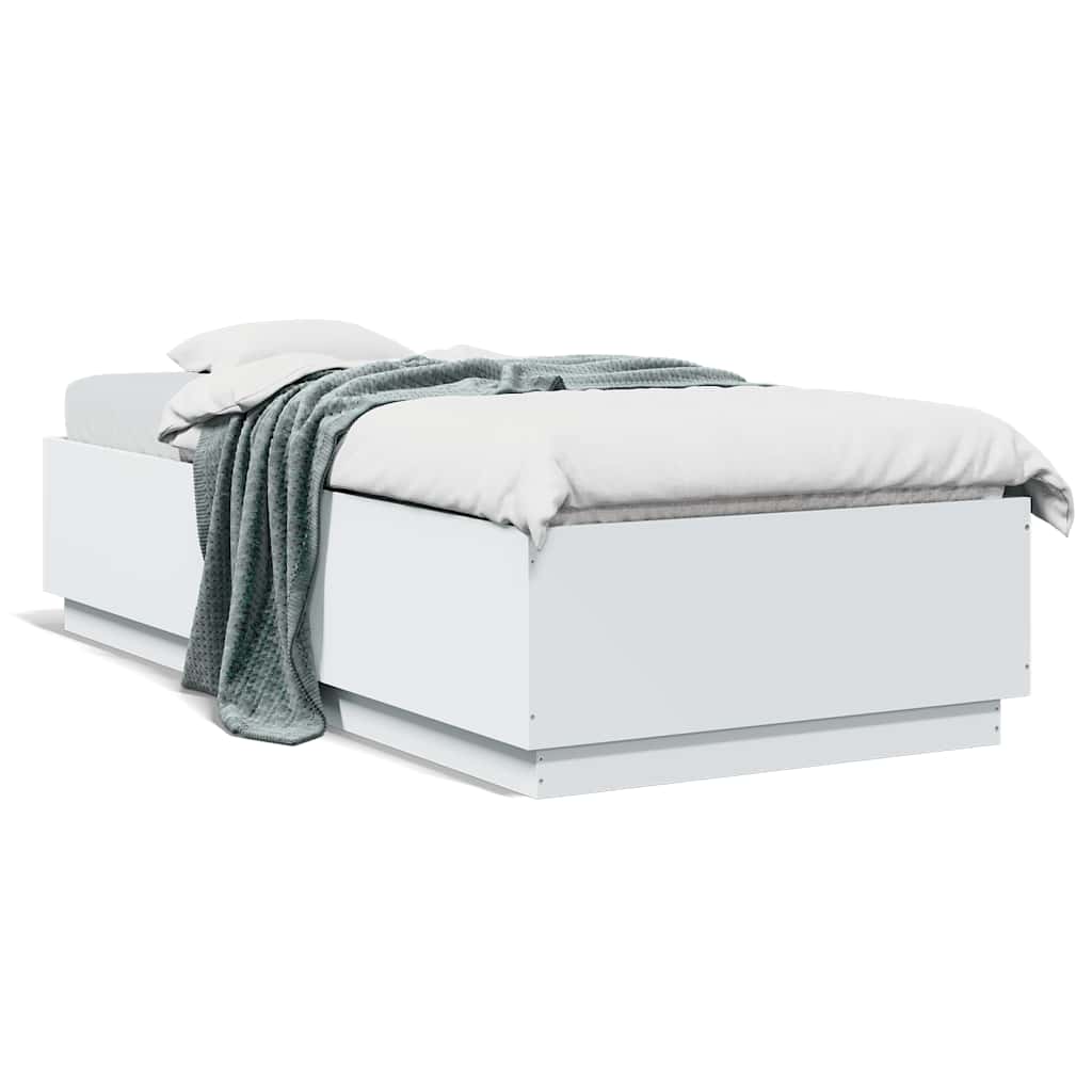 Bed Frame without Mattress White 100x200 cm